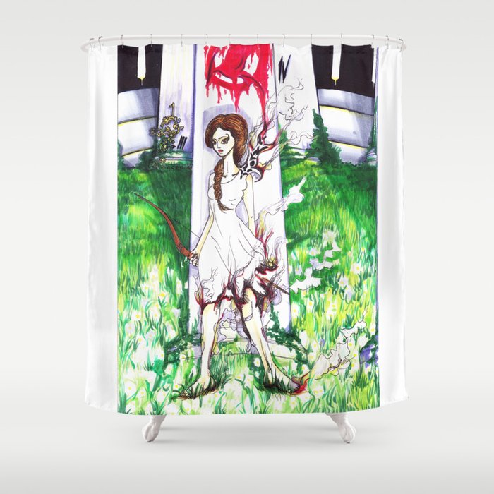 Catching Fire - HG  Shower Curtain