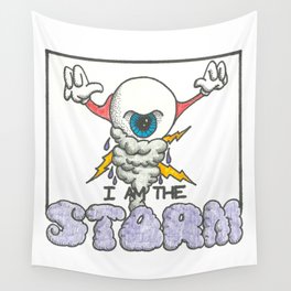 I Am the Storm--square Wall Tapestry