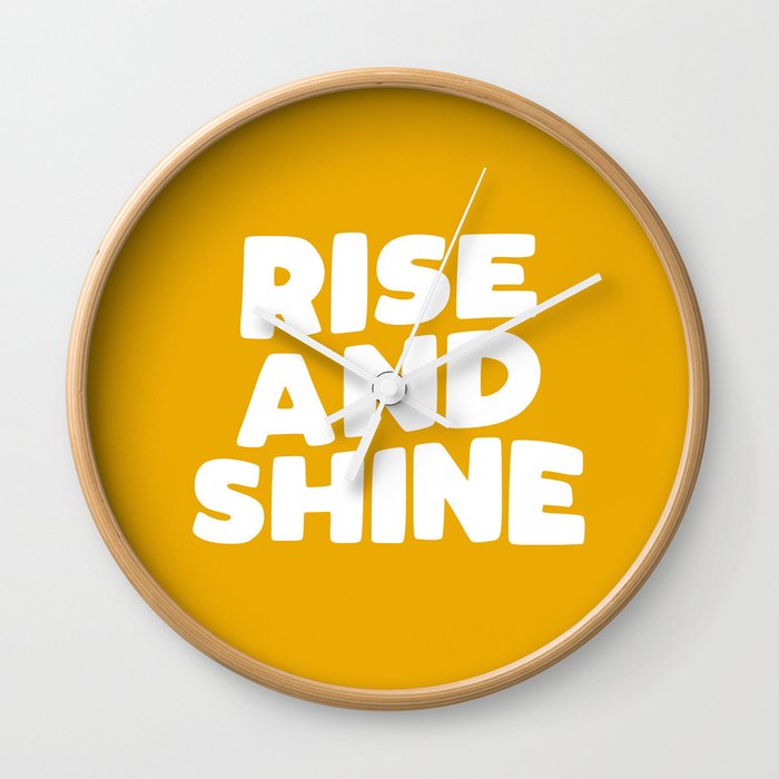 Rise and Shine Wall Clock