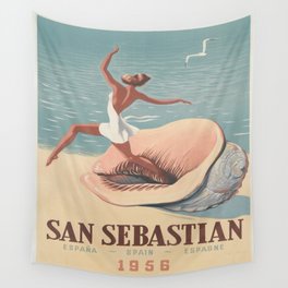 Vintage poster - San Sebastian Wall Tapestry