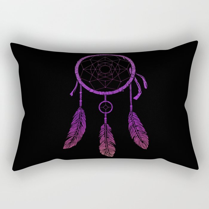 Purple Dream Catcher Rectangular Pillow