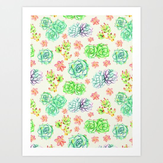 Succulents Art Print
