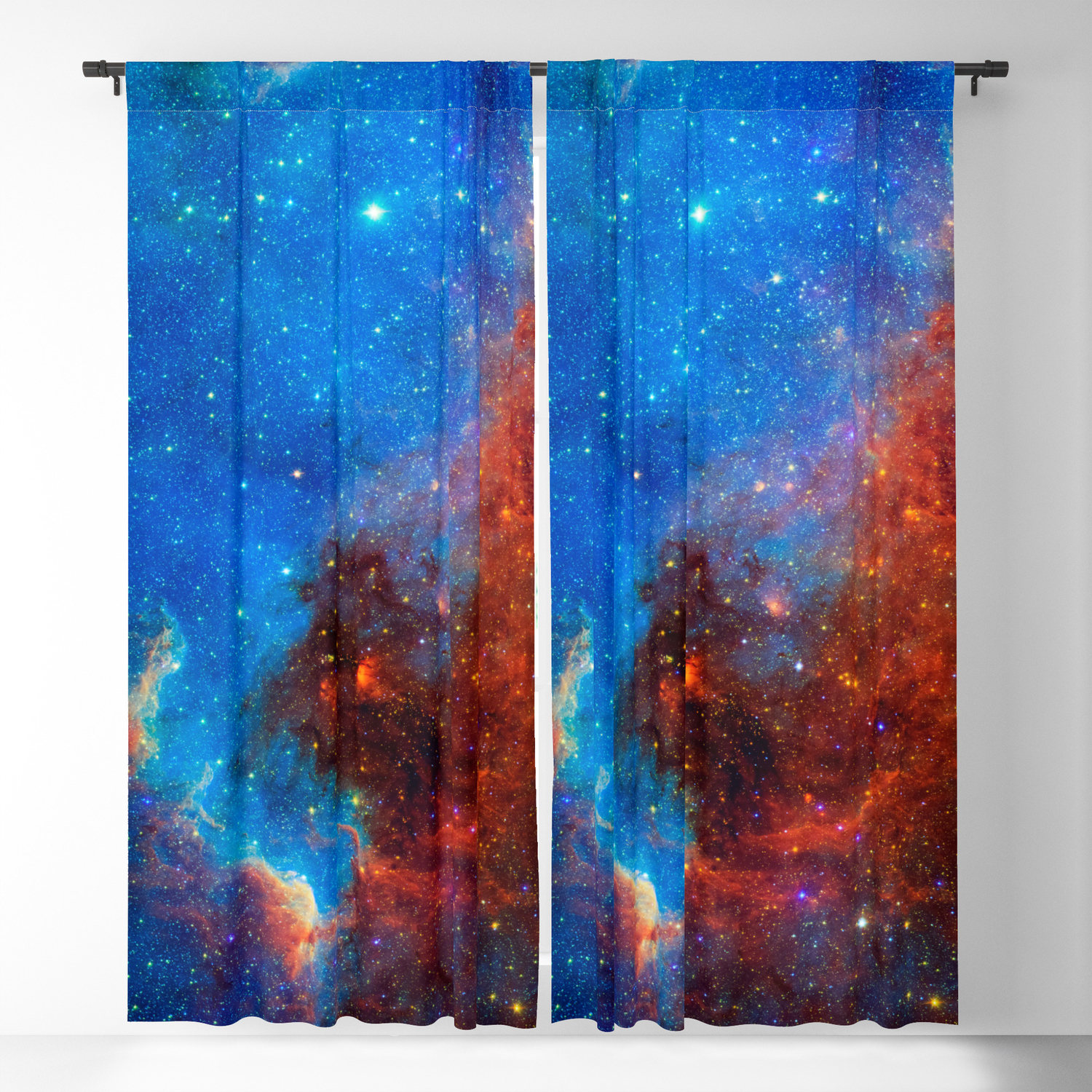 Look Up And Get Lost Galaxy Background Universe Large Print Space Wall Art Decor Deep Space Blackout Curtain By Radub85 Society6