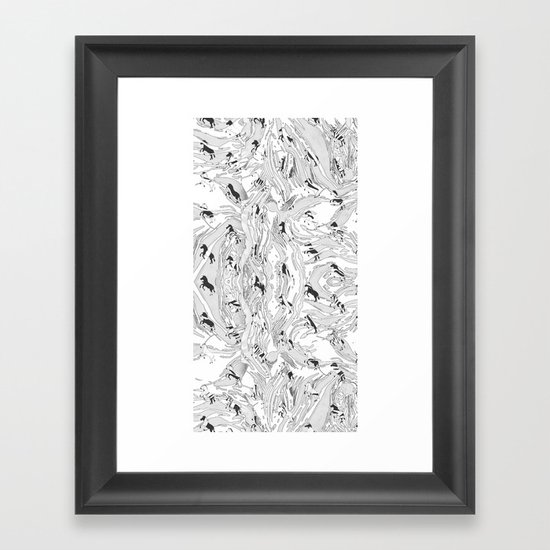 Zebra Cowboys Framed Art Print