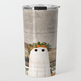 There's a Ghost in the Pumpkins Patch Again... Travel Mug