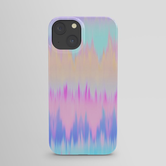 Pastel Rainbow Tie Dye Print iPhone Case