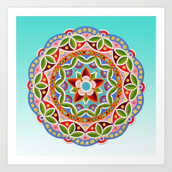Circus Mandala Art Print