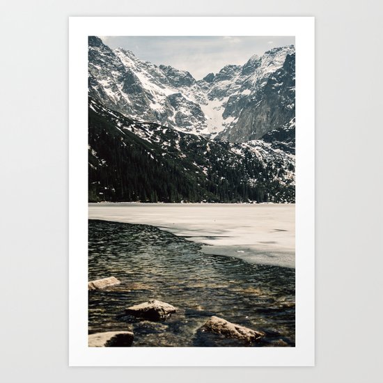 Morskie Oko In Snow Art Print