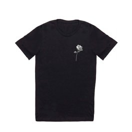 Tetra Rose T Shirt | Geometrical, Digital, Black And White, Graphicdesign, Rose 