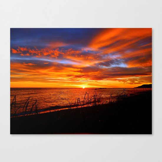 Spectacular Sunrise on the Saint-Lawrence Canvas Print
