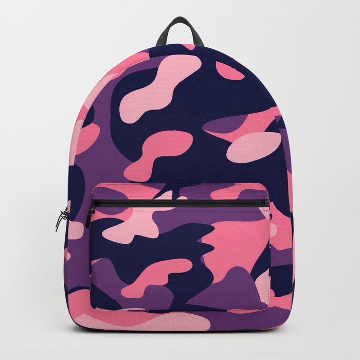 MONTOJ Purple Camouflage Travel Backpack for Men Women 