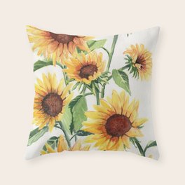 sunflower accent pillows