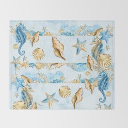 Sea Shells Throw Blankets For Any Room Or Decor Style Society6