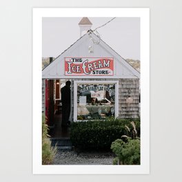 Maine Ice Cream Parlor Art Print