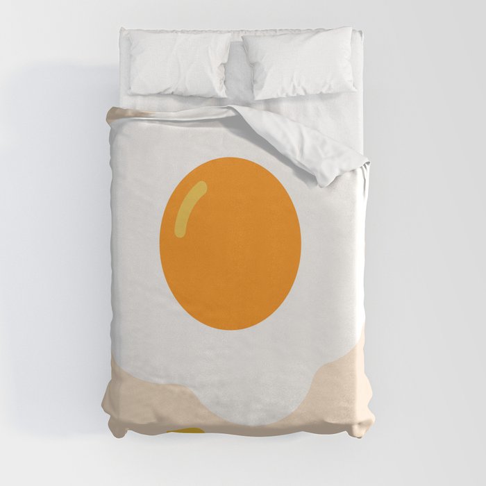 Egg orange Duvet Cover