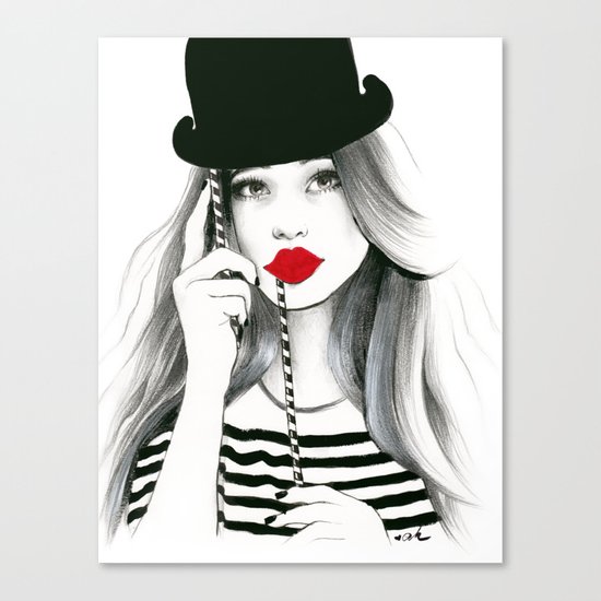 Sentimental Red Canvas Print