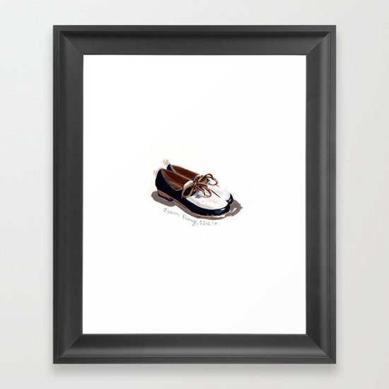 Fluevog Loafers Framed Art Print
