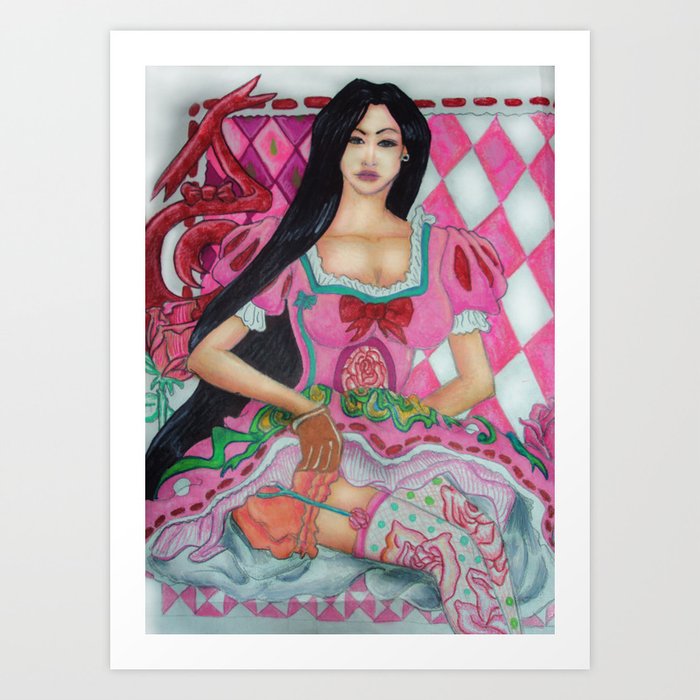 Romantic Pinup Art Print