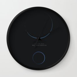 Melancholia, Lars Von Trier, minimalist movie poster Wall Clock