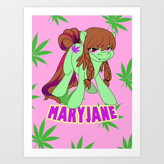 Pot Pony Art Print