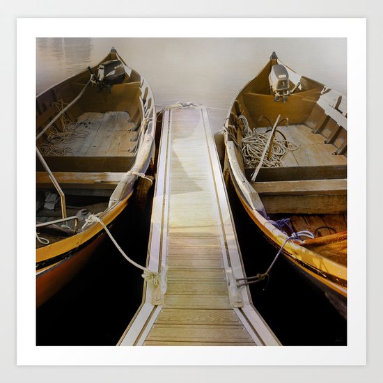 Side by Side- In the Shadows or in the Light! Art Print