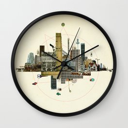 Collage City Mix 8 Wall Clock