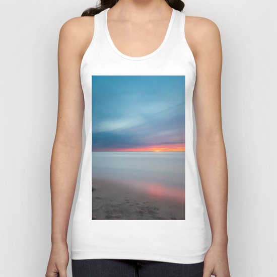 Sunset pastel #ocean Unisex Tank Top