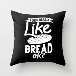 Bread Baker Maker Dough Baking Beginner Throw Pillow