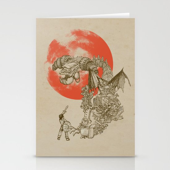 Junkyard Dragon Stationery Cards