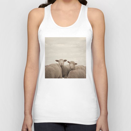 Smiling Sheep Unisex Tank Top