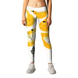 Yellow Poppies Leggings