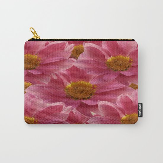 Pink Floral Bouquet Carry-All Pouch