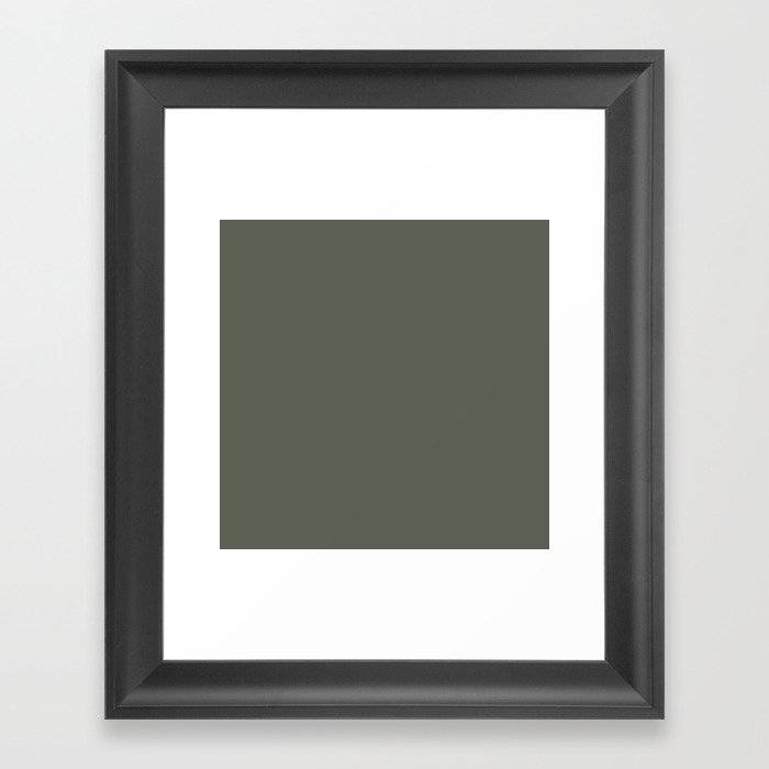 Khaki Color Framed Art Print