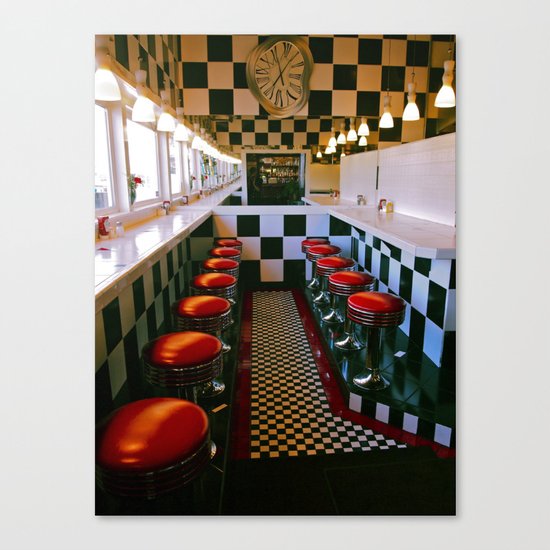 Diner classic Canvas Print