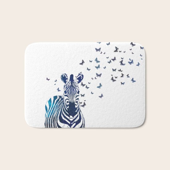 Zebra Bath Mat