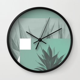 abstract agave plant Wall Clock