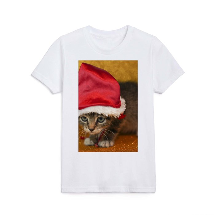 Cat Portrait | Christmas Kids T Shirt