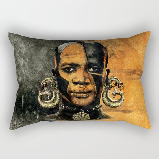 Man AFRICAN Rectangular Pillow