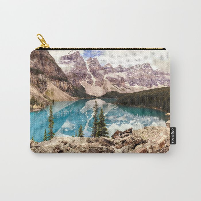 Moraine Lake III Banff Summer Mountain Reflection Carry-All Pouch