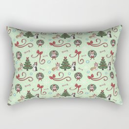 Christmas corgis Rectangular Pillow