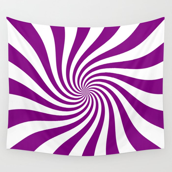 Swirl (Purple/White) Wall Tapestry