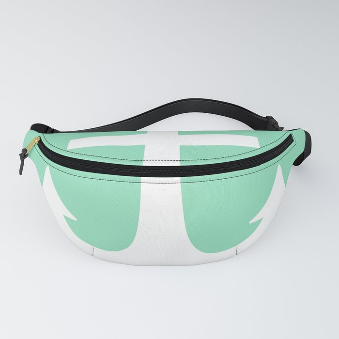 Anchor (White & Mint) Fanny Pack