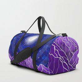 Violet mountain tops Duffle Bag