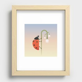 The lady bug Recessed Framed Print