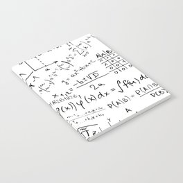 Math Geek Print, Math Equation Pattern Notebook