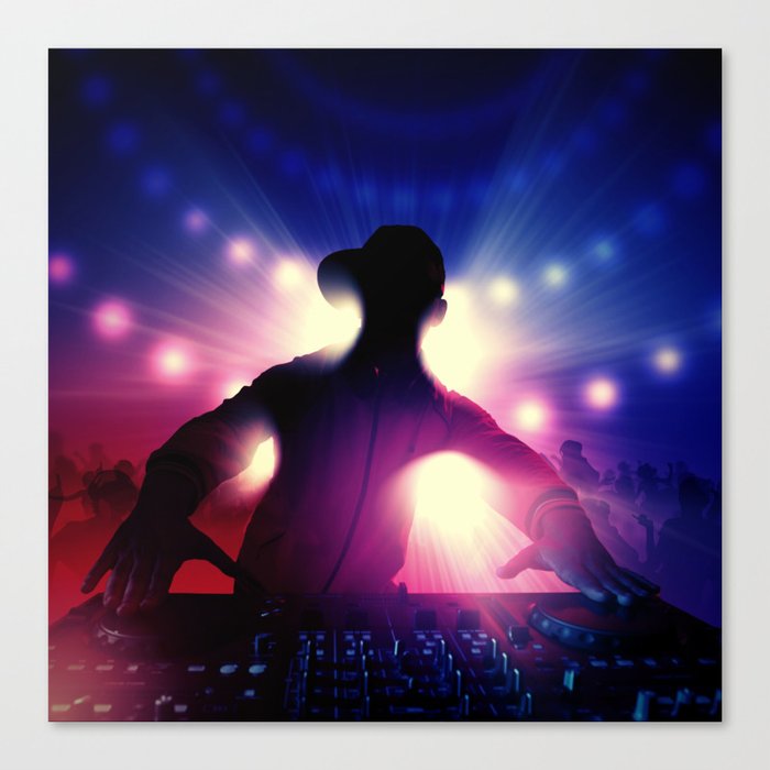 DJ Music Dance Canvas Print