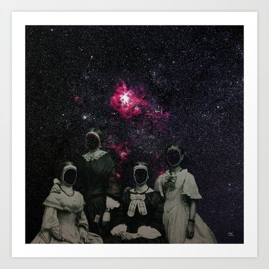 Untergang · Der Blick ins Universum Art Print