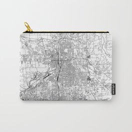 Grand Rapids White Map Carry-All Pouch
