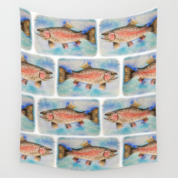 Rainbow Trout Wall Tapestry