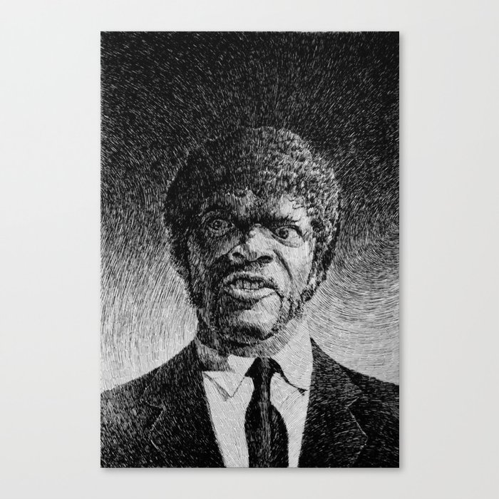 Samuel L Jackson in Pulp Fiction – lovely print on canvas – Photowall